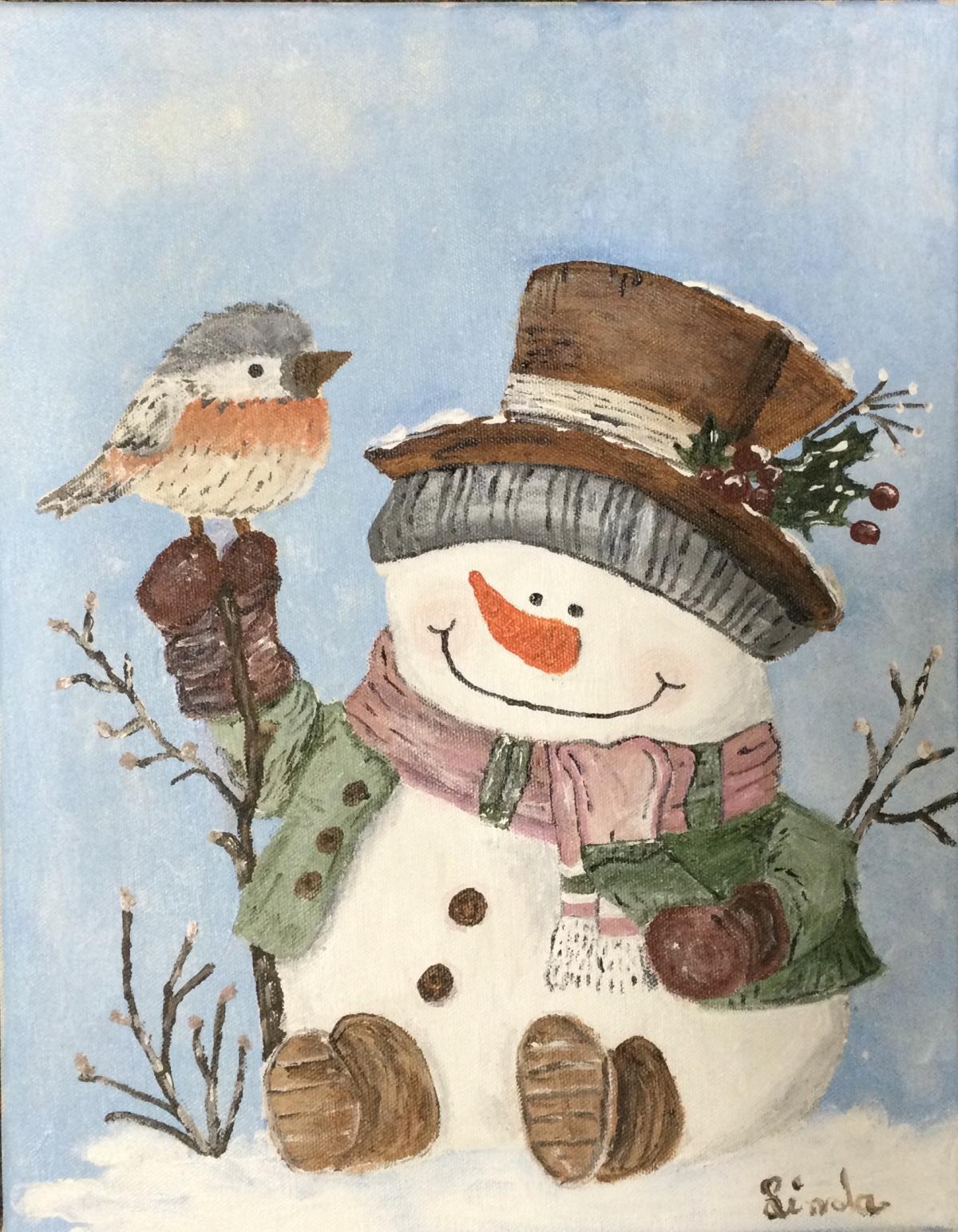 vintage snowman