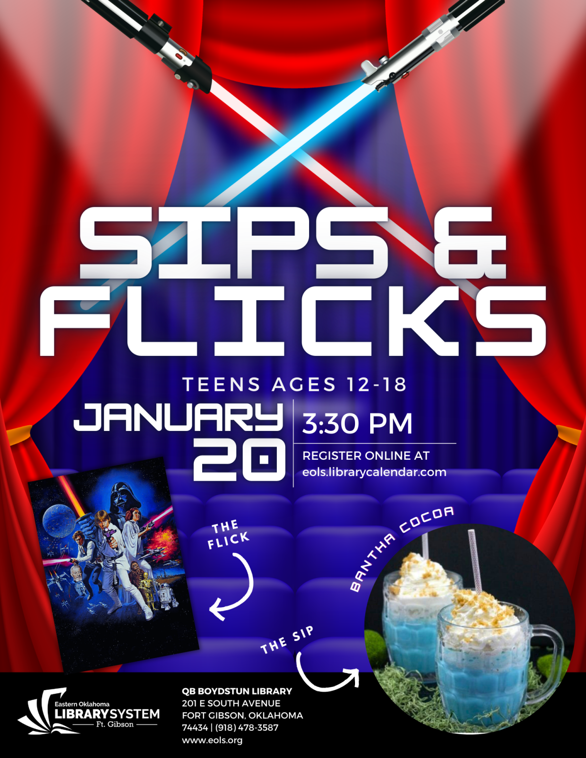 Sips & Flicks Flyer
